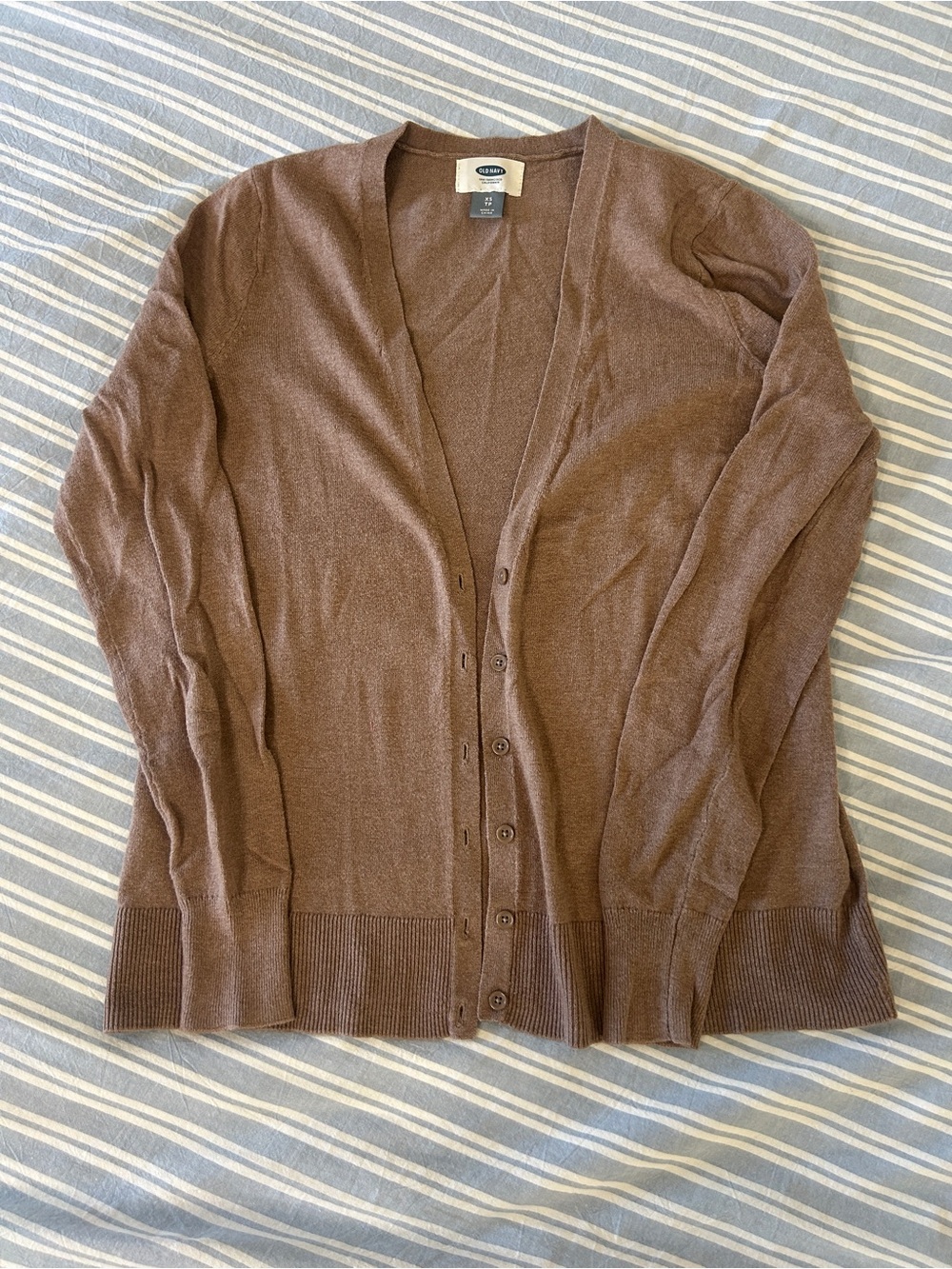Old Navy Brown Button-Front Cardigan Sweater